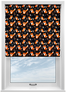 Foxy Friends, Ginger - Roman Blind